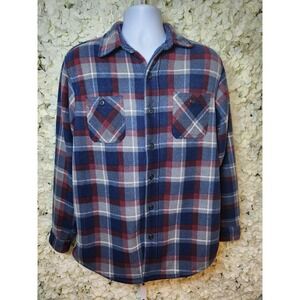 Mens Lanesboro Plaid Fleece Shirt Jacket Size M, lumberjack, outdoor fall time‎
